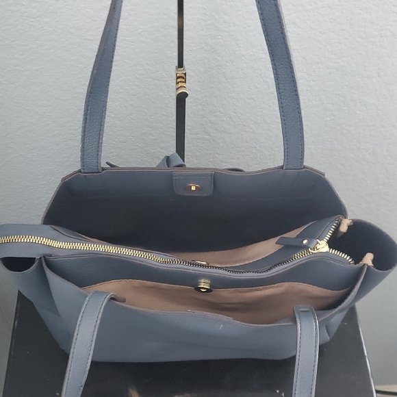 Nanette Lepore Slate Blue Tote Bag - Picture 5 of 13